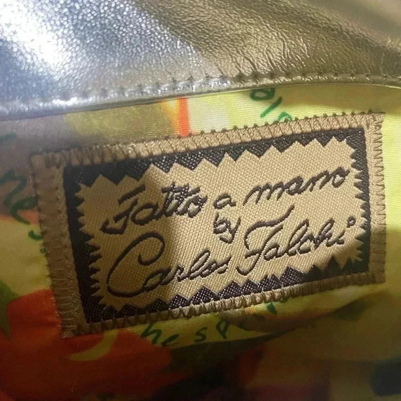 Carlos falchi small graffiti tatto Python print crossbody handbag - Picture 11 of 13